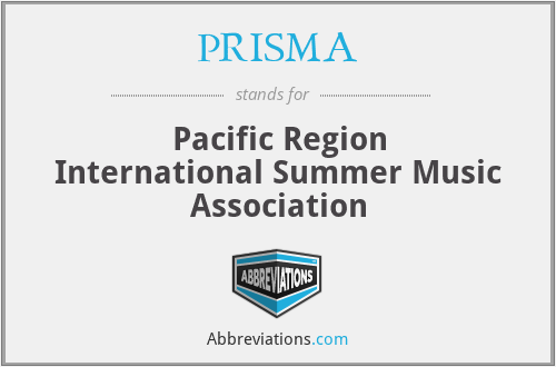 PRISMA - Pacific Region International Summer Music Association