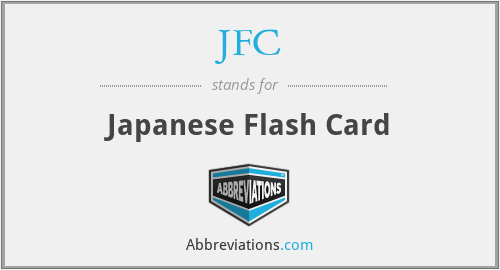 JFC - Japanese Flash Card