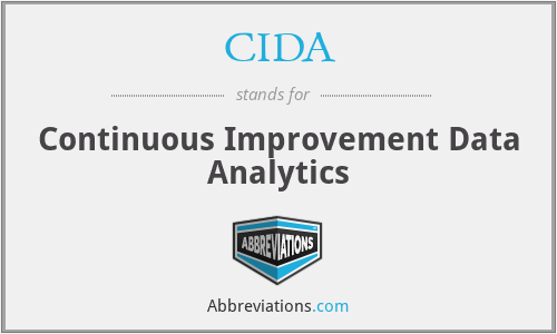 CIDA - Continuous Improvement Data Analytics