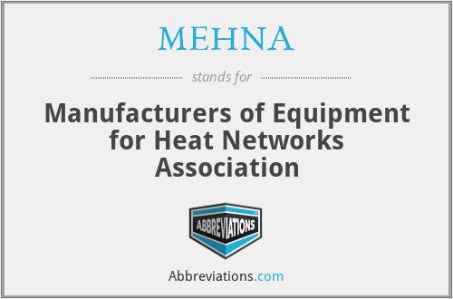 MEHNA - Manufacturers of Equipment for Heat Networks Association