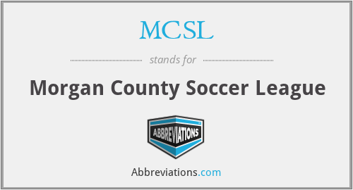 MCSL - Morgan County Soccer League