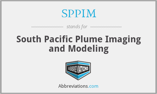 SPPIM - South Pacific Plume Imaging and Modeling