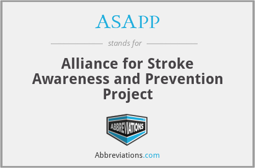 ASAPP - Alliance for Stroke Awareness and Prevention Project