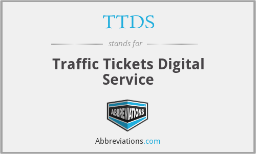 TTDS - Traffic Tickets Digital Service