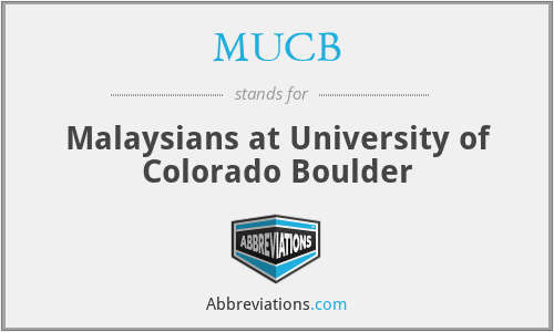 MUCB - Malaysians at University of Colorado Boulder
