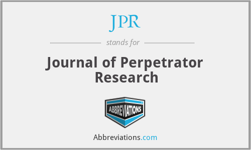 JPR - Journal of Perpetrator Research
