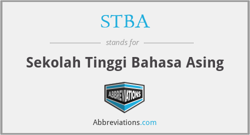 STBA - Sekolah Tinggi Bahasa Asing