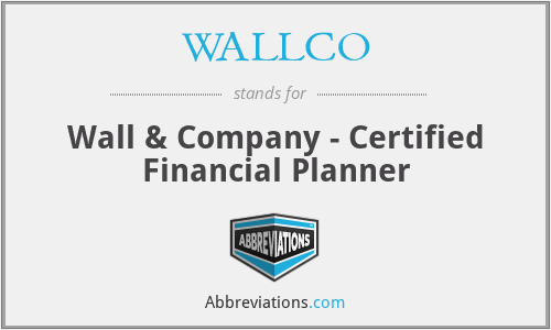 WALLCO - Wall & Company - Certified Financial Planner