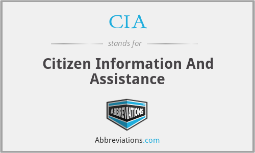 CIA - Citizen Information And Assistance