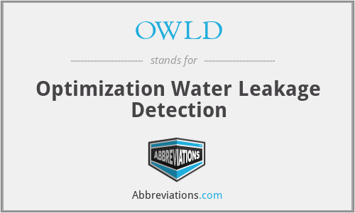 OWLD - Optimization Water Leakage Detection
