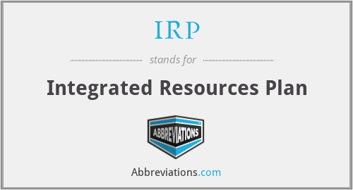 IRP - Integrated Resources Plan