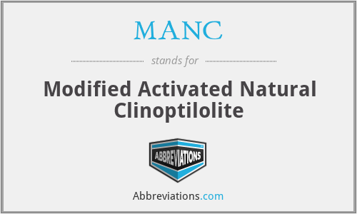 MANC - Modified Activated Natural Clinoptilolite