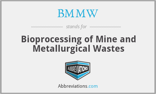 BMMW - Bioprocessing of Mine and Metallurgical Wastes