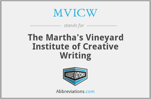 MVICW - The Martha's Vineyard Institute of Creative Writing