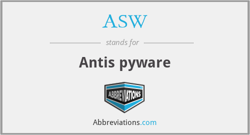 ASW - Antis pyware