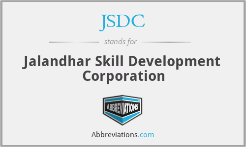 JSDC - Jalandhar Skill Development Corporation