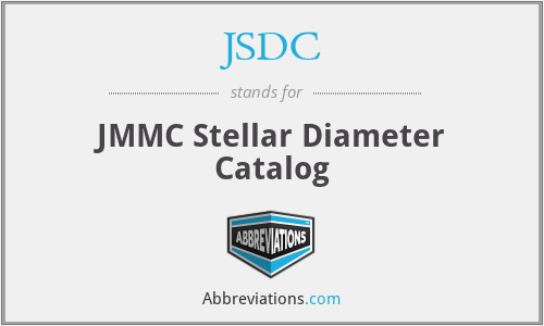 JSDC - JMMC Stellar Diameter Catalog