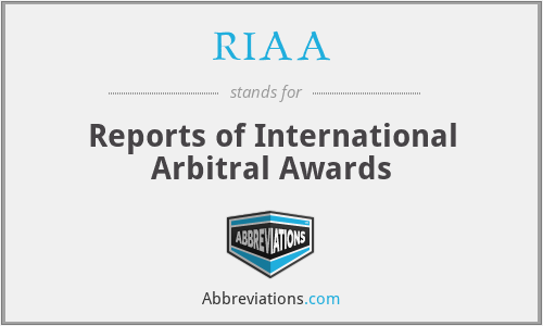 RIAA - Reports of International Arbitral Awards