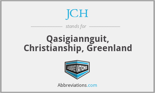 JCH - Qasigiannguit, Christianship, Greenland