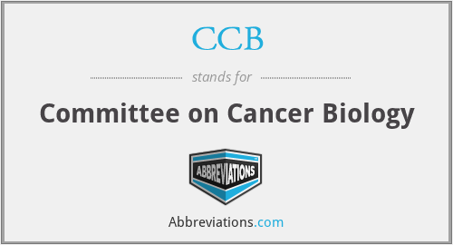 CCB - Committee on Cancer Biology