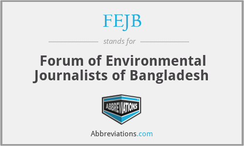 FEJB - Forum of Environmental Journalists of Bangladesh