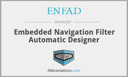 ENFAD - Embedded Navigation Filter Automatic Designer