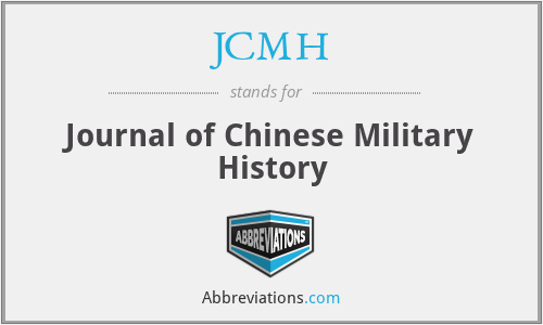 JCMH - Journal of Chinese Military History