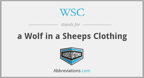WSC - a Wolf in a Sheeps Clothing