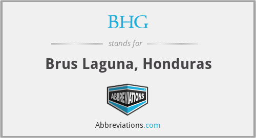 BHG - Brus Laguna, Honduras
