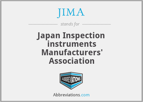 JIMA - Japan Inspection instruments Manufacturers' Association