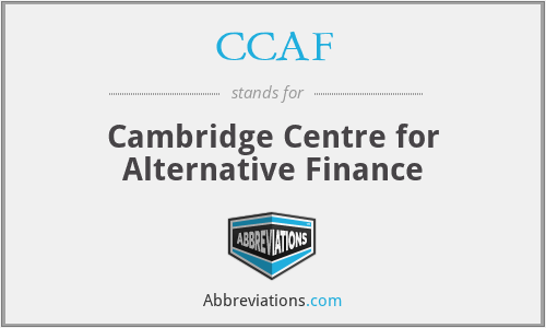 CCAF - Cambridge Centre for Alternative Finance