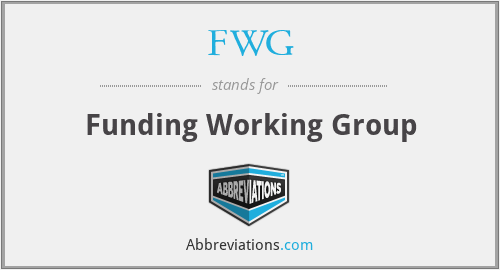 FWG - Funding Working Group