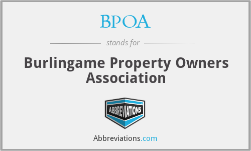 BPOA - Burlingame Property Owners Association