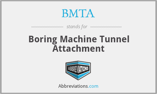 BMTA - Boring Machine Tunnel Attachment