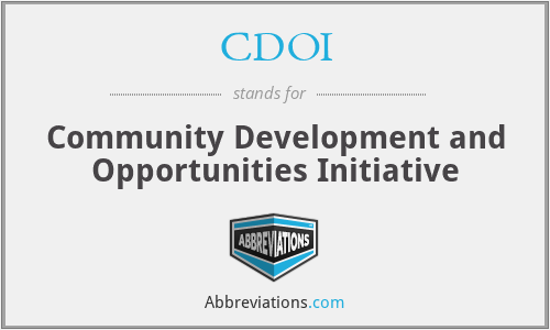 CDOI - Community Development and Opportunities Initiative