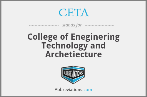 CETA - College of Eneginering Technology and Archetiecture