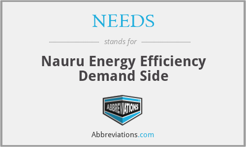 NEEDS - Nauru Energy Efficiency Demand Side