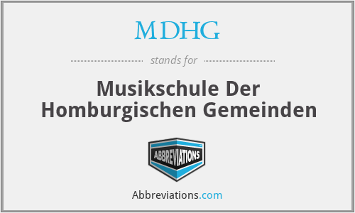 MDHG - Musikschule Der Homburgischen Gemeinden