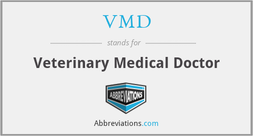 VMD - Veterinary Medical Doctor