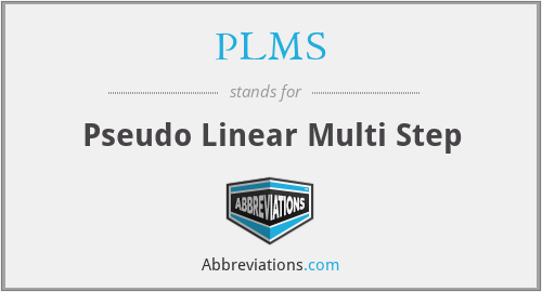 PLMS - Pseudo Linear Multi Step