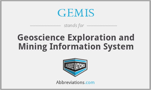GEMIS - Geoscience Exploration and Mining Information System