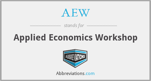 AEW - Applied Economics Workshop