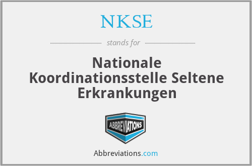 NKSE - Nationale Koordinationsstelle Seltene Erkrankungen