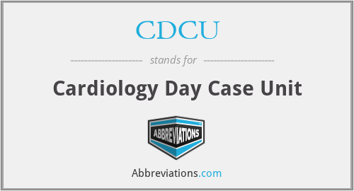 CDCU - Cardiology Day Case Unit
