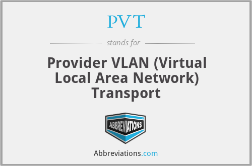 PVT - Provider VLAN (Virtual Local Area Network) Transport