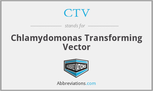 CTV - Chlamydomonas Transforming Vector