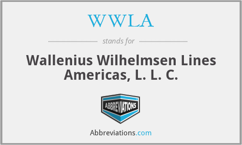 WWLA - Wallenius Wilhelmsen Lines Americas, L. L. C.