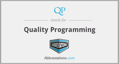 QP - Quality Programming