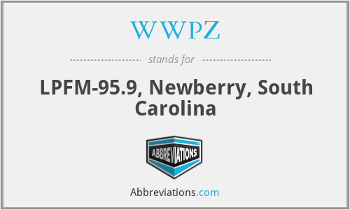 WWPZ - LPFM-95.9, Newberry, South Carolina