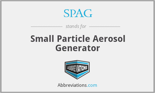 SPAG - Small Particle Aerosol Generator